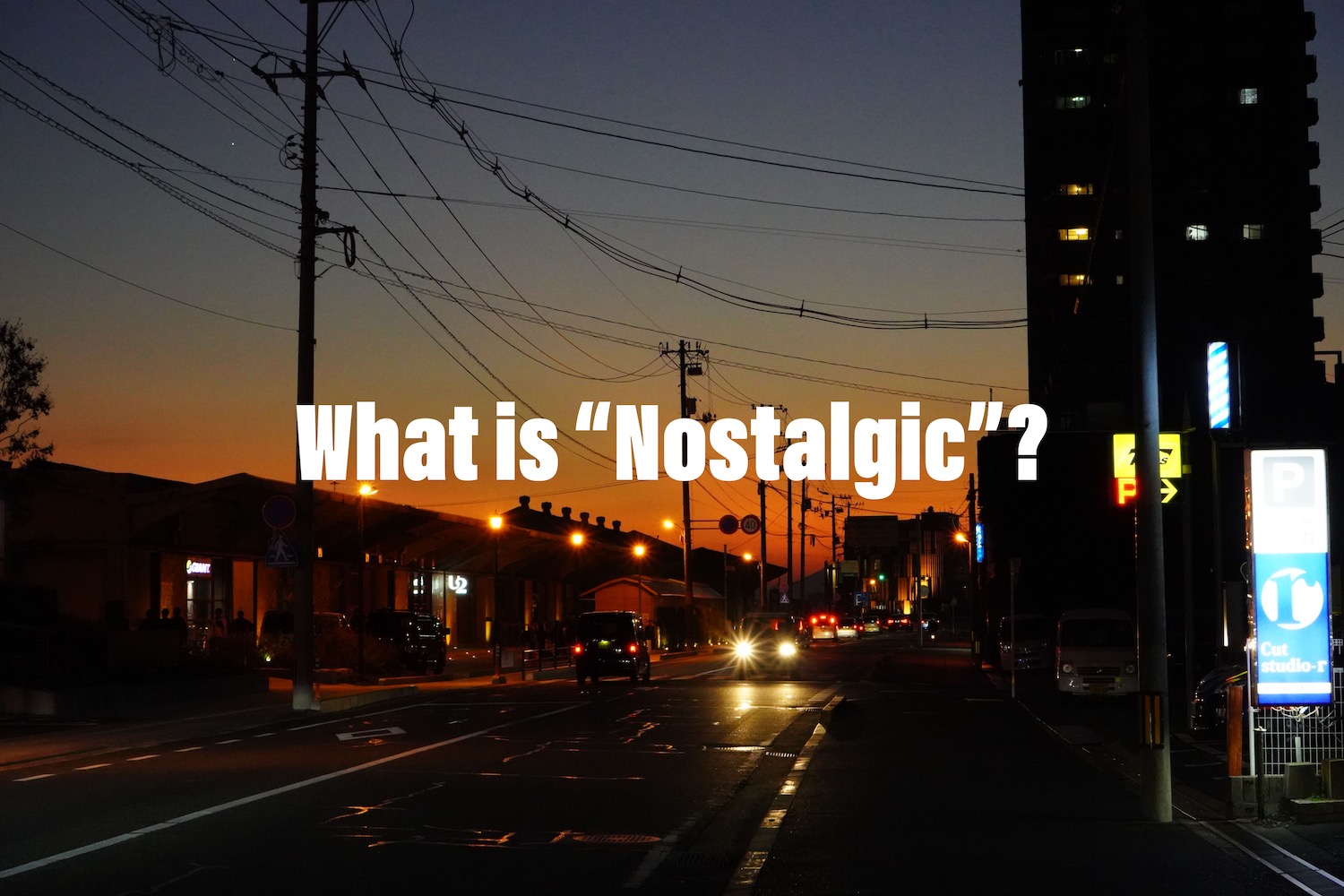 意味 ノスタルジー 「ノスタルジック」と「ノスタルジー」の違いとは？分かりやすく解釈